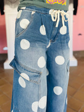 Polka Dot Barrel Jeans
