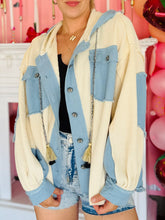 Oversized Denim Contrast Jacket