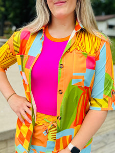 Banana Print Top