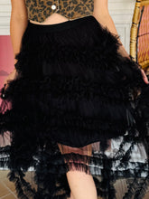 Stunner Black Tiered Skirt