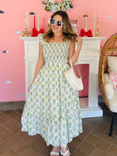 Tile Floral Maxi Dress
