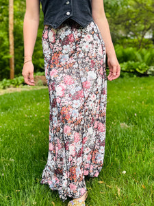 Whimsical Floral Maxi Skirt