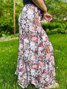 Whimsical Floral Maxi Skirt