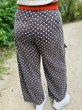Brown Polka Dot Barrel Jeans