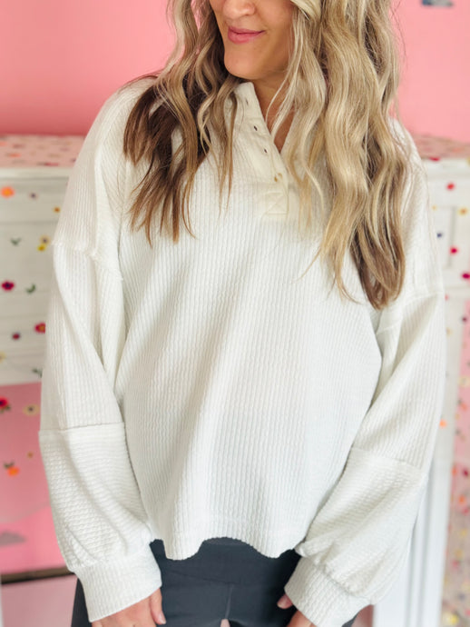 White Button Long Sleeve