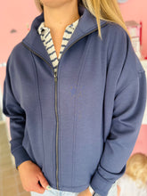 Dark Blue Zip Jacket