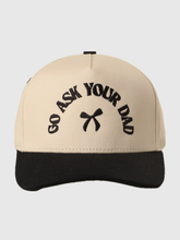 Go Ask Your Dad Embroidery Two-Tone Trucker Hat