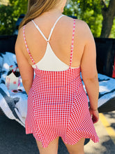 Red Gingham Layered Dress