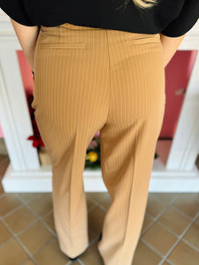 Striped Pleated Pants