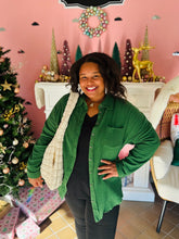 Dark Green Lightweight Shacket