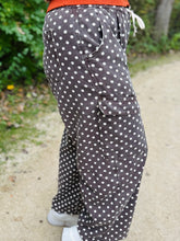 Brown Polka Dot Barrel Jeans