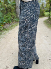 Leopard Print Barrel Jeans
