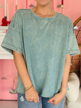 Ash Blue Acid Wash T-Shirt