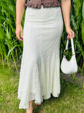 Cream Lace Midi Skirt