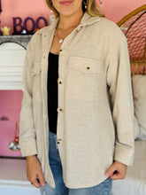 Soft Oatmeal Waffle Shacket