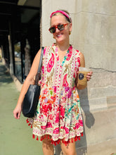 Floral Tassel Beaded Dress