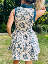 Toile Print Button Down Dress