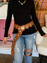 Faux Leather Heart Belt