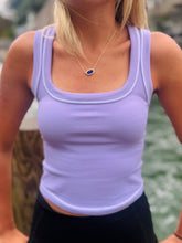 Lavender Scoop Neck Tank Top