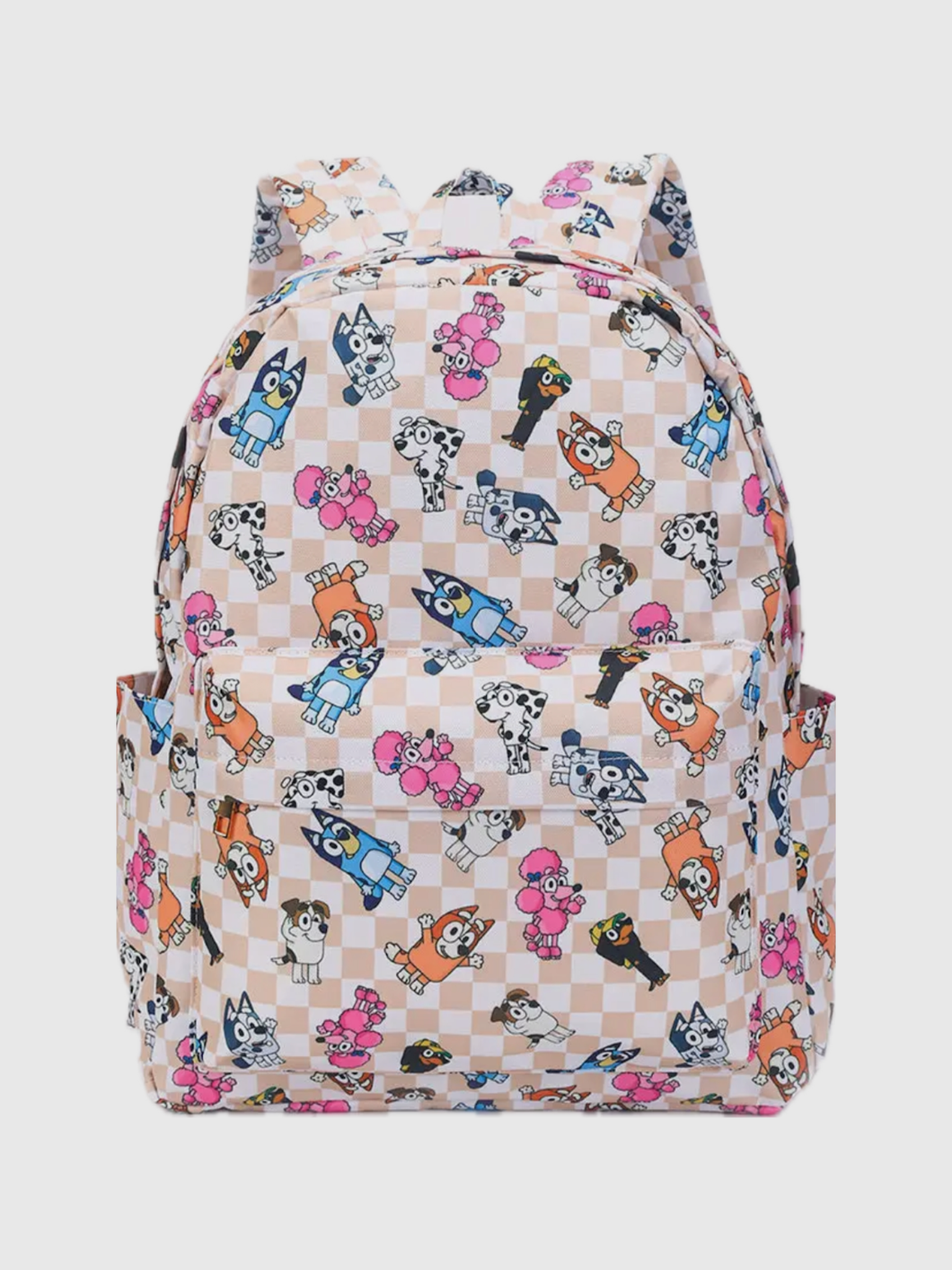 Checkered Bluey Book Bag
