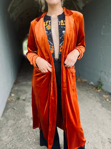Rust Velvet Duster