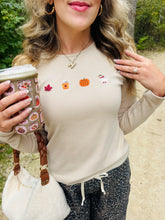 Fall Embroidered Long Sleeve Top