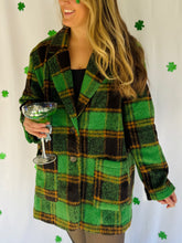 Plus Green Plaid Jacket