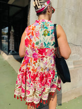 Floral Tassel Beaded Dress