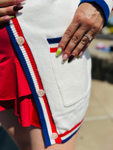 Red, White, & Blue Cardigan