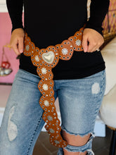 Faux Leather Heart Belt