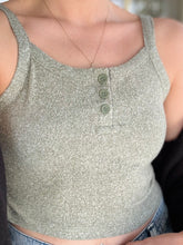 Butter Soft Olive Cropped Tank Top