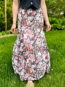 Whimsical Floral Maxi Skirt