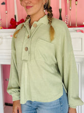 Sage Collared Knit Long Sleeve