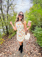Fall Pumpkin Denim Dress