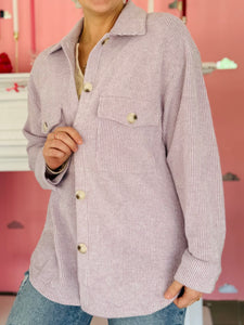 Soft Oversized Lavender Shacket