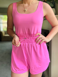 Pink Athletic Romper
