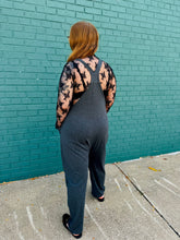 Charcoal V-Neck Jumpsuit