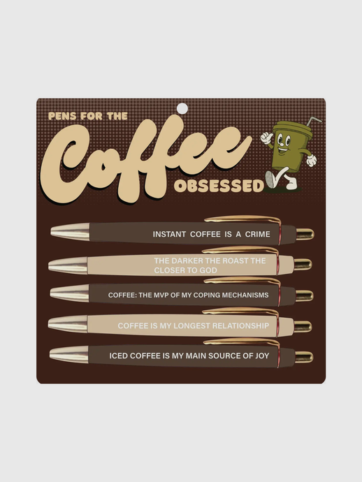 Coffee Obsessed Pen Set