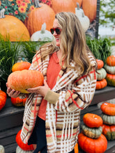 Fall Plaid Fluffy Cardigan