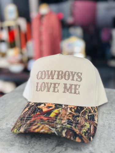 Cowboys Love Me Trucker Hat