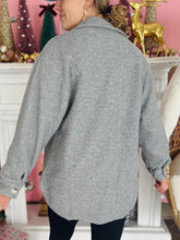 Soft Grey Waffle Shacket