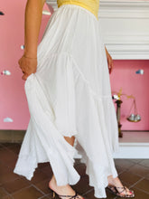 White Asymmetrical Skirt
