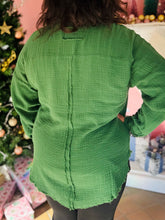 Dark Green Lightweight Shacket