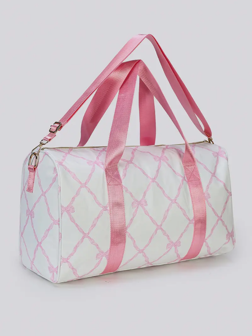 Pink Bow Duffle Bag