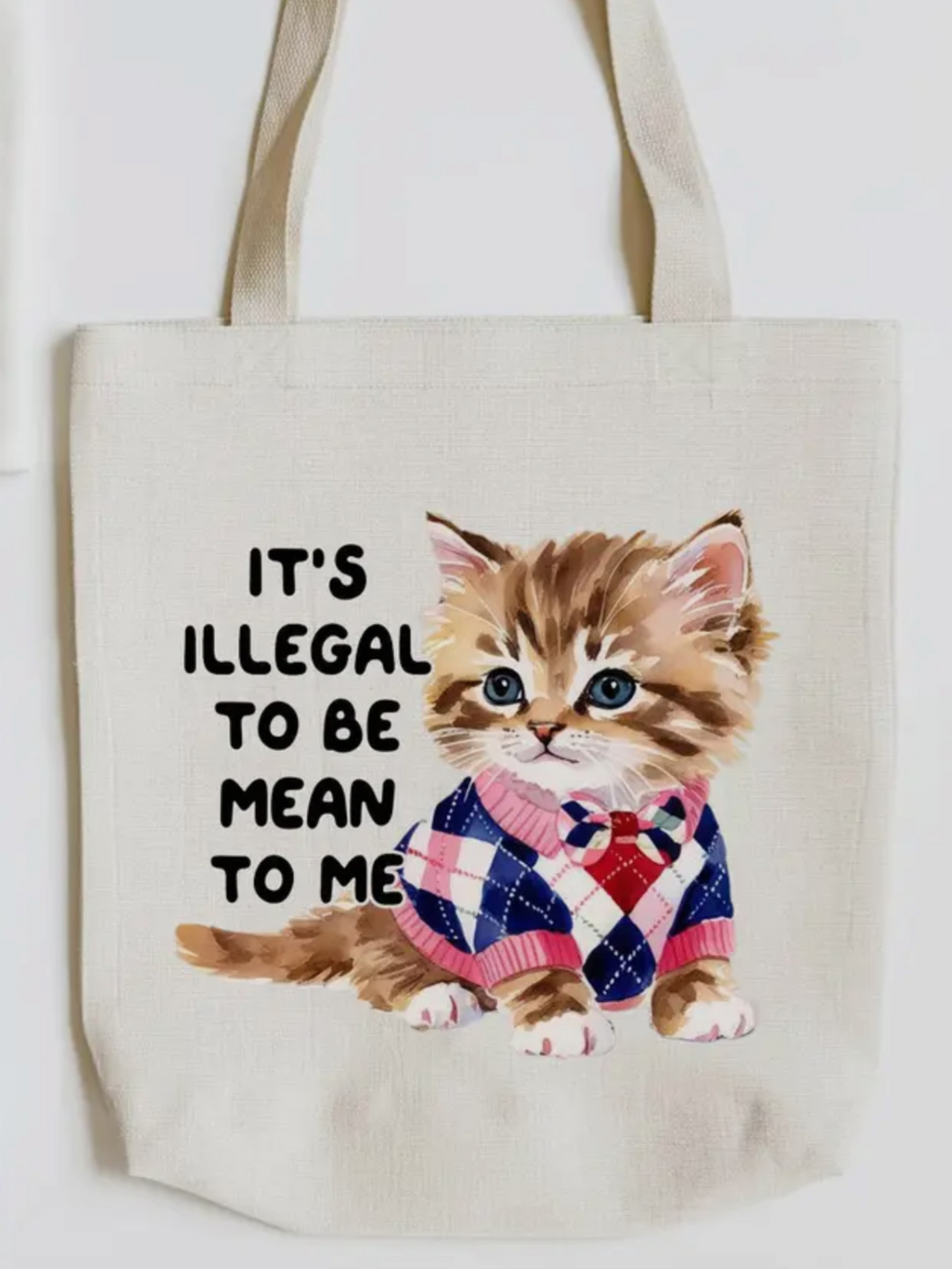 It’s Illegal to be Mean to Me Tote