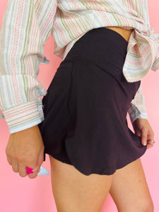 Black Athletic Skort