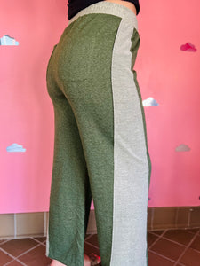 Olive Green Wide Leg Pants