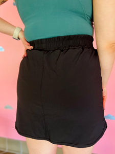 Essential Black Skort