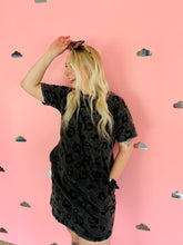 Vintage Wash Leopard Tee Dress