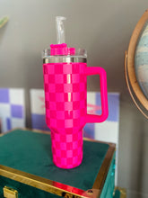 Pink Checkered Stanley Dupe